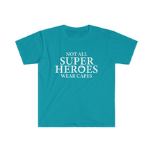 Load image into Gallery viewer, Not All Super Heros - Teachers - Unisex Softstyle T-Shirt
