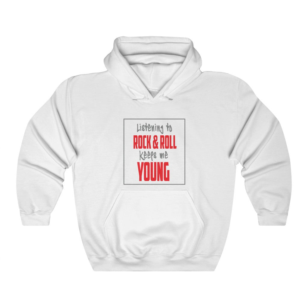 Rock n Roll Keeps Me Young - Unisex Heavy Blend™ Hooded Sweatshirt